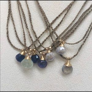 Layer ‘em Up Semi-Precious Faceted Drop Necklace